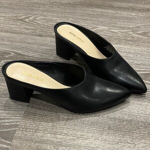Nine West Classic Black Mules